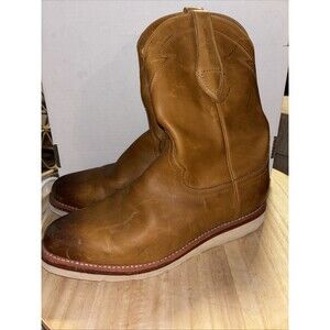 Tecovas The Knox Roper Boots Men’s 10.5 EEE Wheat Cowhide Leather Vibram Wedge